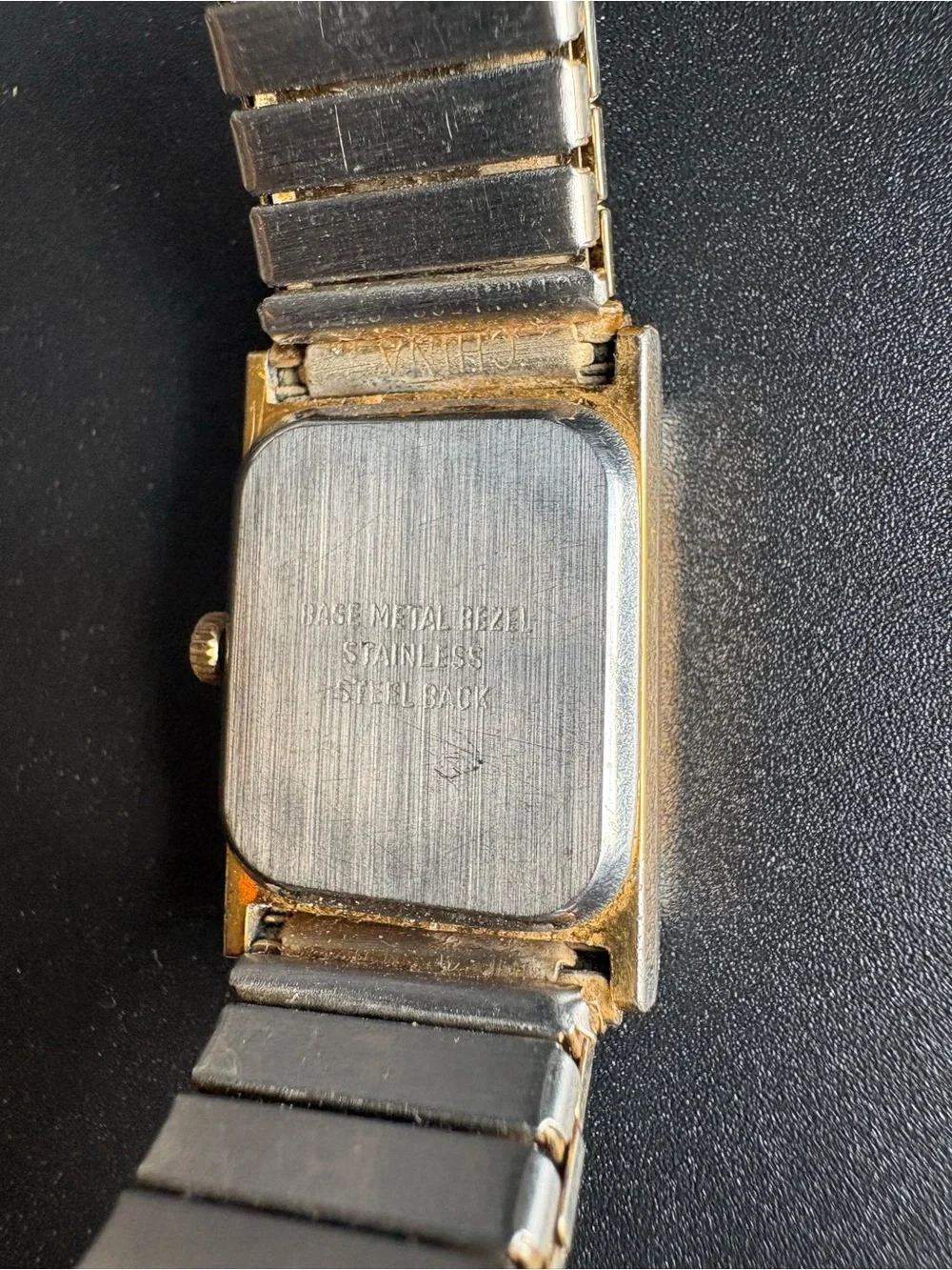 Vintage Dufonte Women’s Retro Style Rectangular Gold-Tone Watch